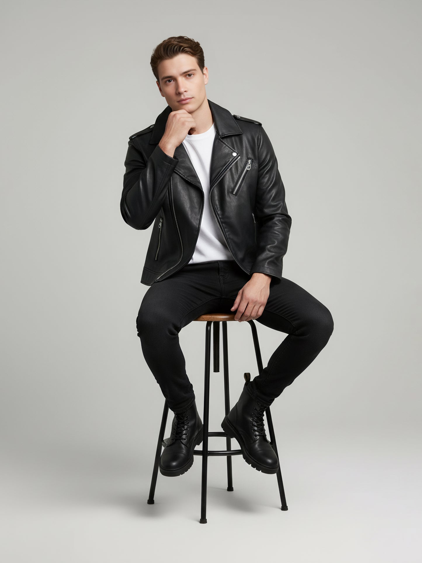 *Celio Men Black Solid Regular Fit Polyester Jackets