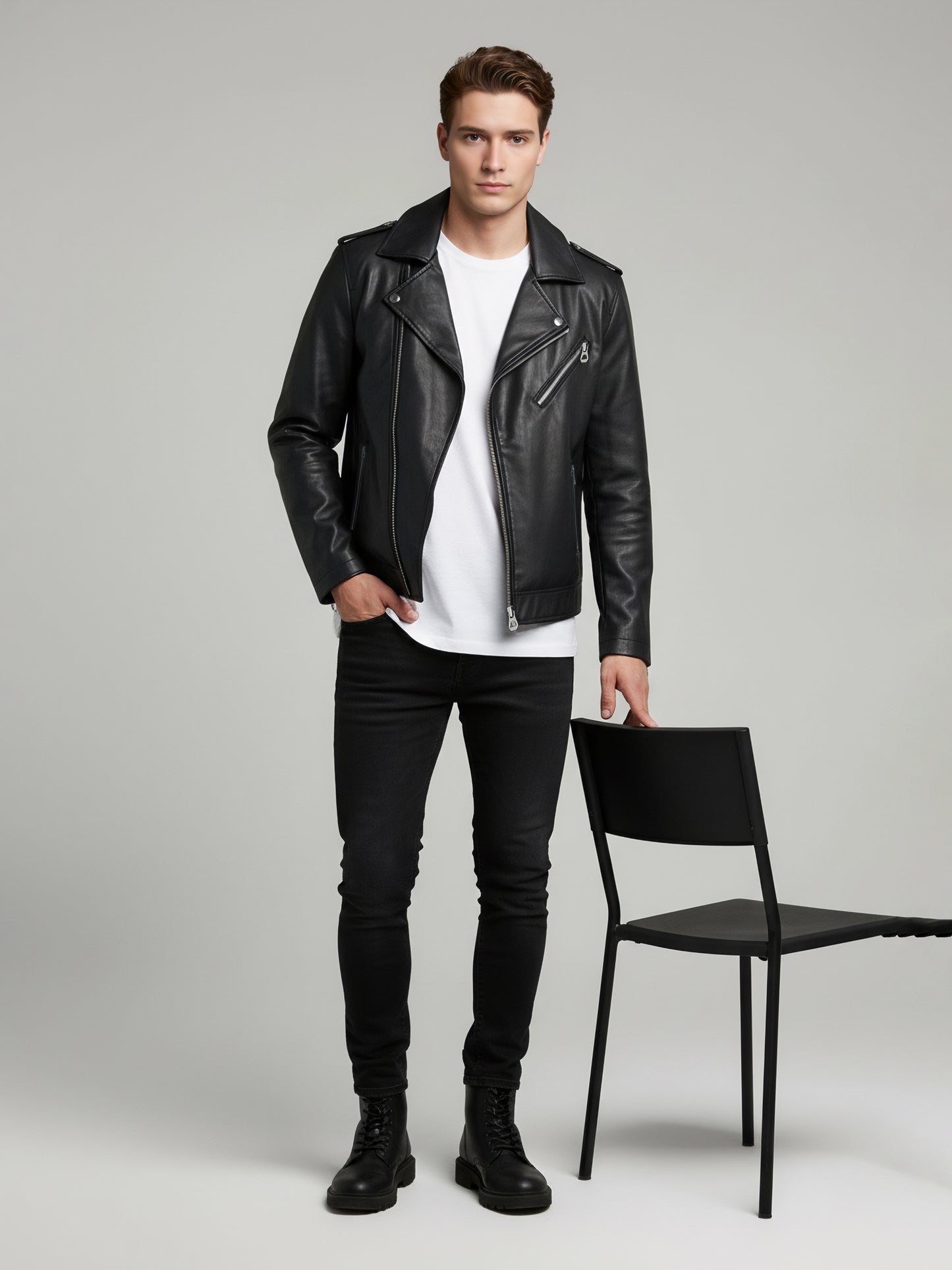 *Celio Men Black Solid Regular Fit Polyester Jackets