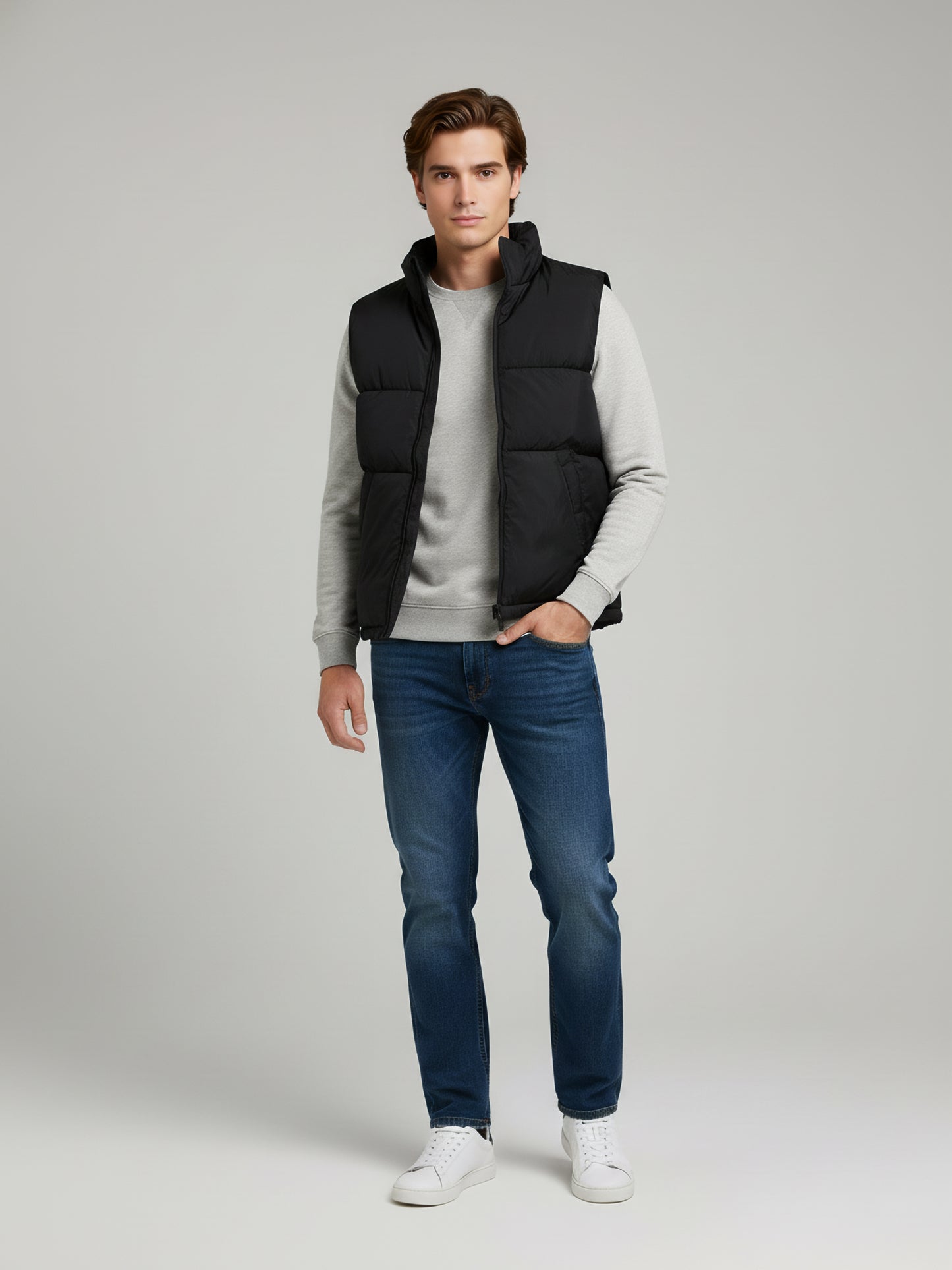 Celio* Men Black Solid Regular Fit Polyester Jackets