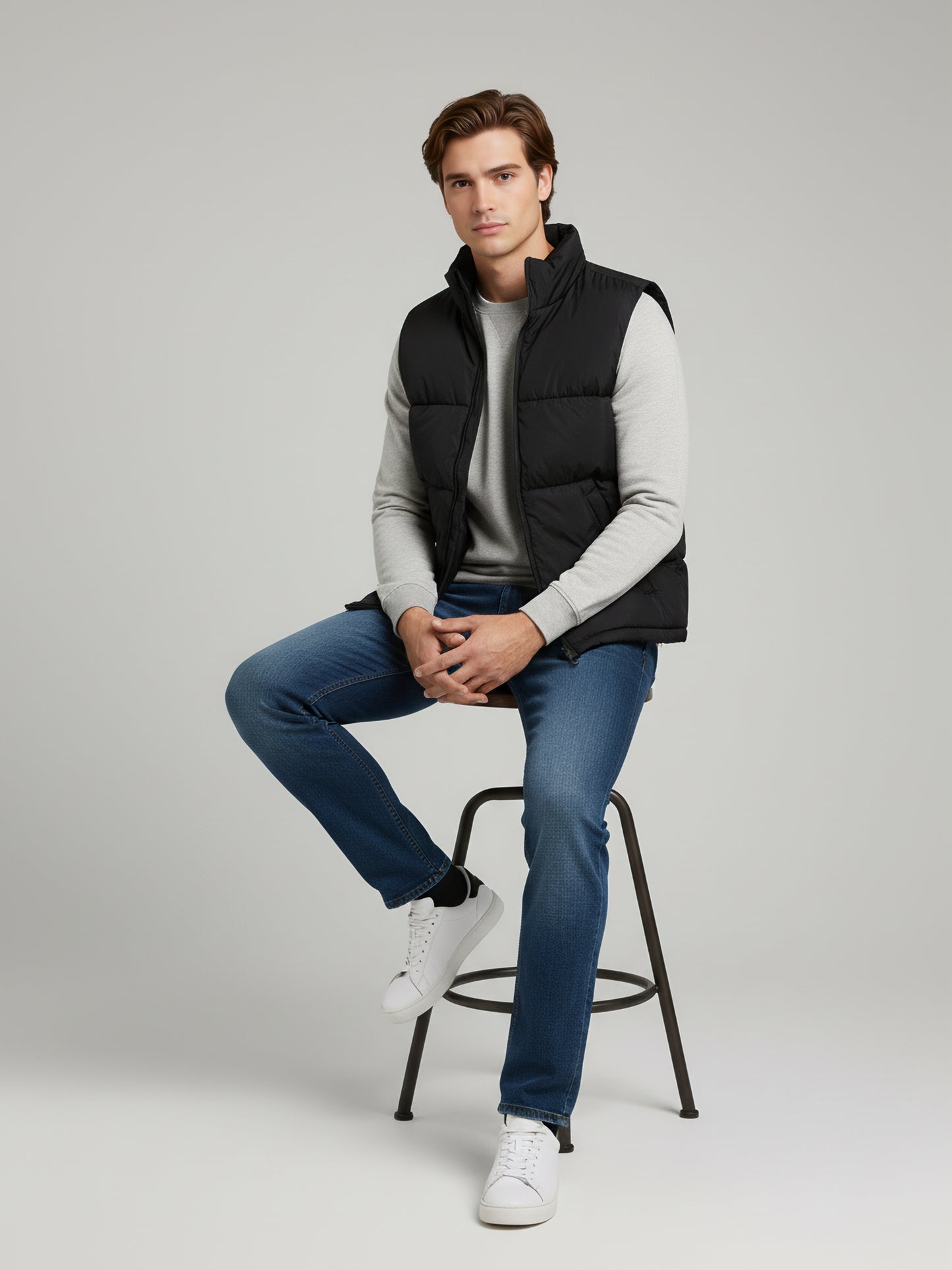 Celio* Men Black Solid Regular Fit Polyester Jackets