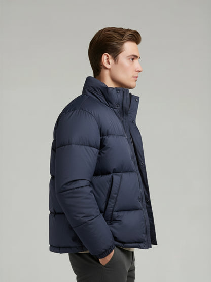 Celio* Men Blue Solid Regular Fit Polyester Jackets