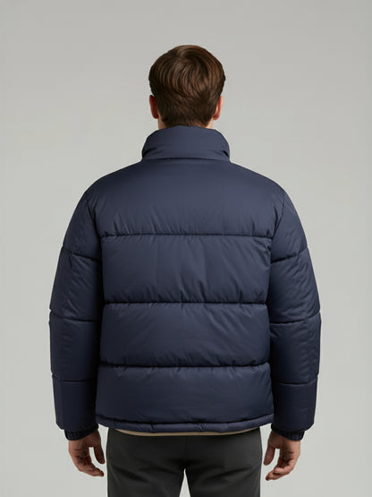 Celio* Men Blue Solid Regular Fit Polyester Jackets