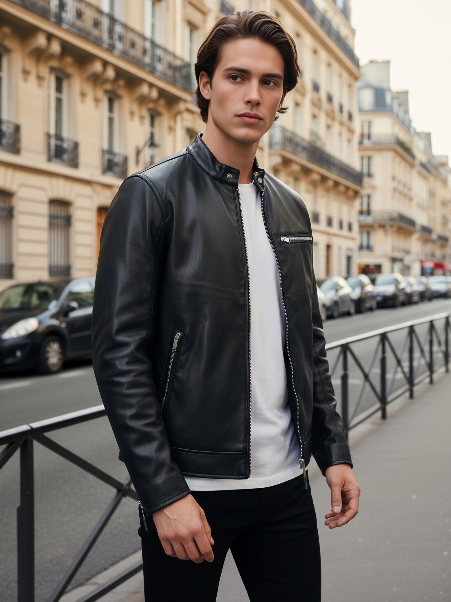 Celio Men Black Solid Regular Fit Polyester Jackets