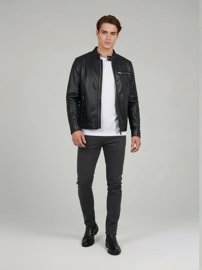 Celio Men Black Solid Regular Fit Polyester Jackets