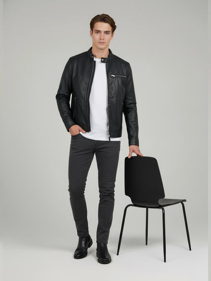 Celio Men Black Solid Regular Fit Polyester Jackets