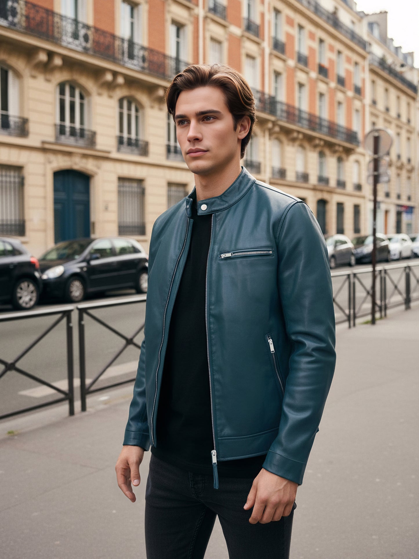 Celio* Men Green Solid Regular Fit Polyester Jackets