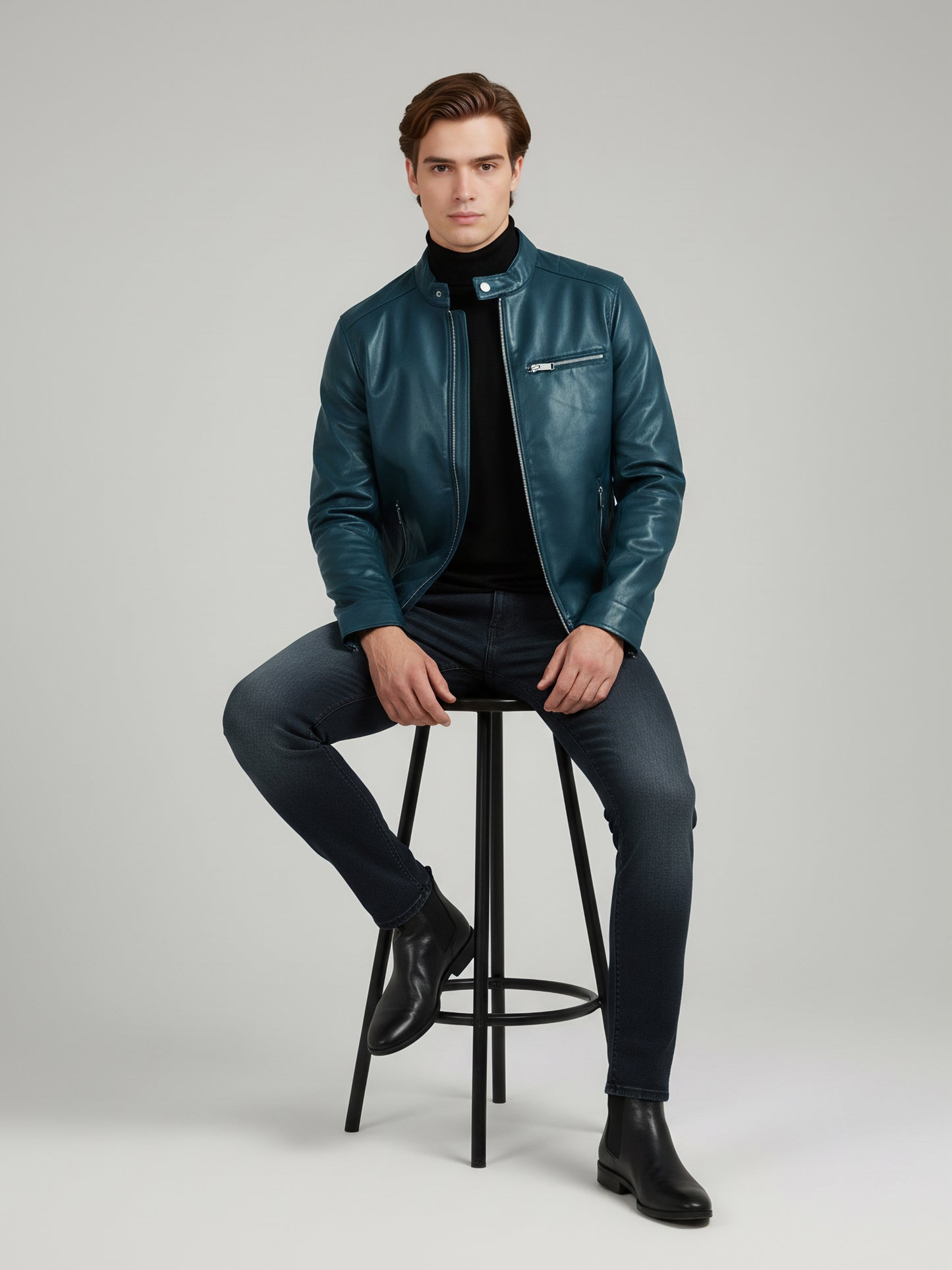 Celio* Men Green Solid Regular Fit Polyester Jackets