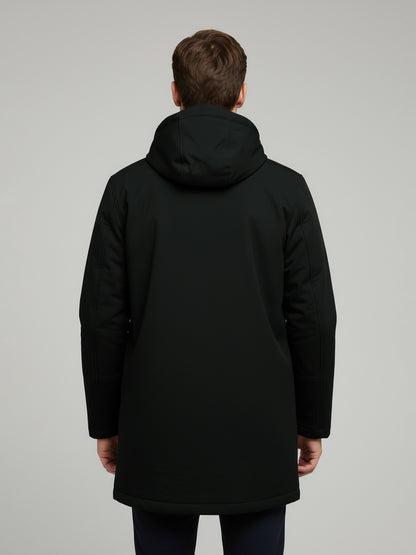 Celio Men Black Solid Regular Fit Polyester Jackets