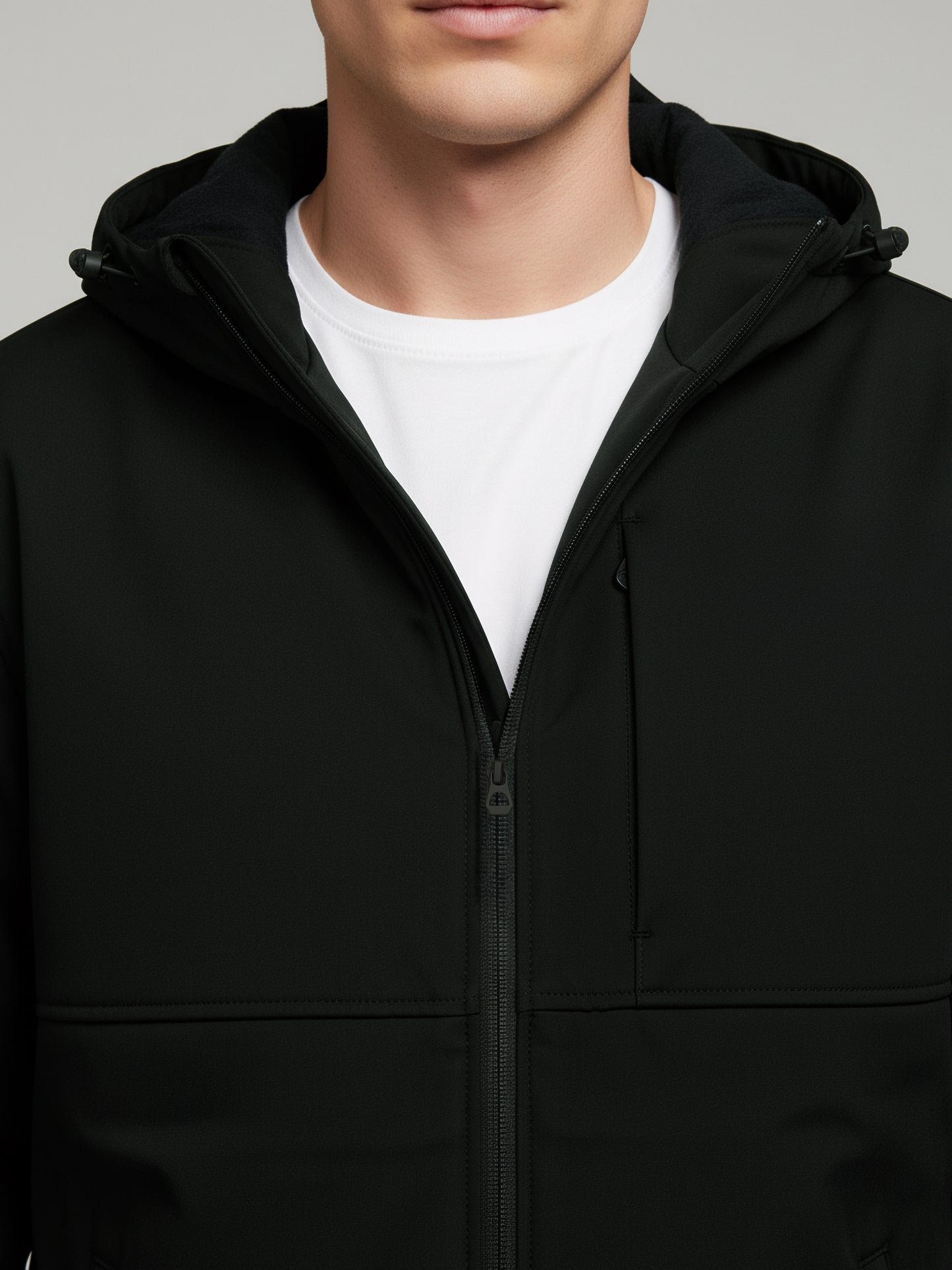 Celio Men Black Solid Regular Fit Polyester Jackets