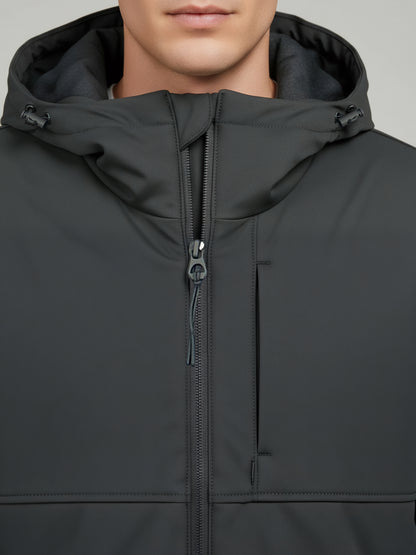 Celio Men Grey Solid Regular Fit Polyester Jackets