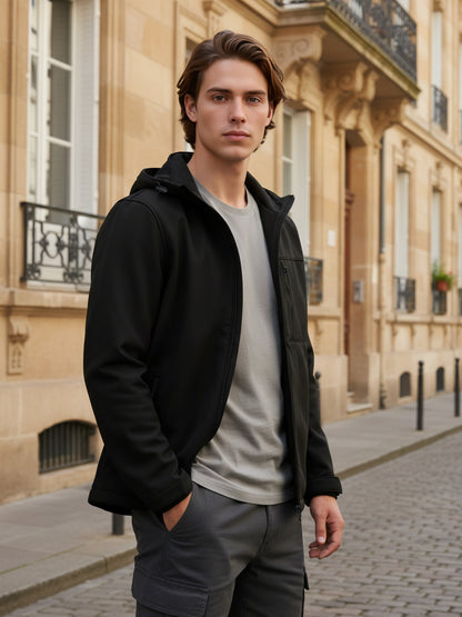 Celio Men Black Solid Regular Fit Polyester Jackets