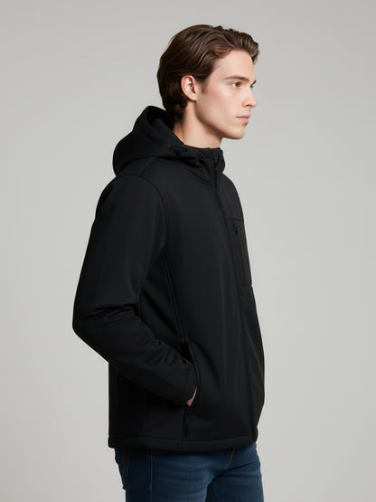 Celio Men Black Solid Regular Fit Polyester Jackets