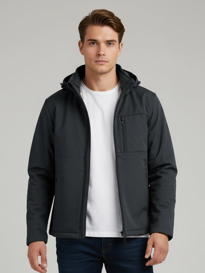 Celio Men Grey Solid Regular Fit Polyester Jackets