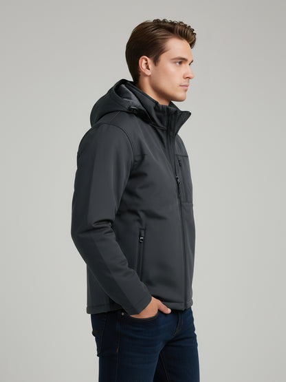 Celio Men Grey Solid Regular Fit Polyester Jackets