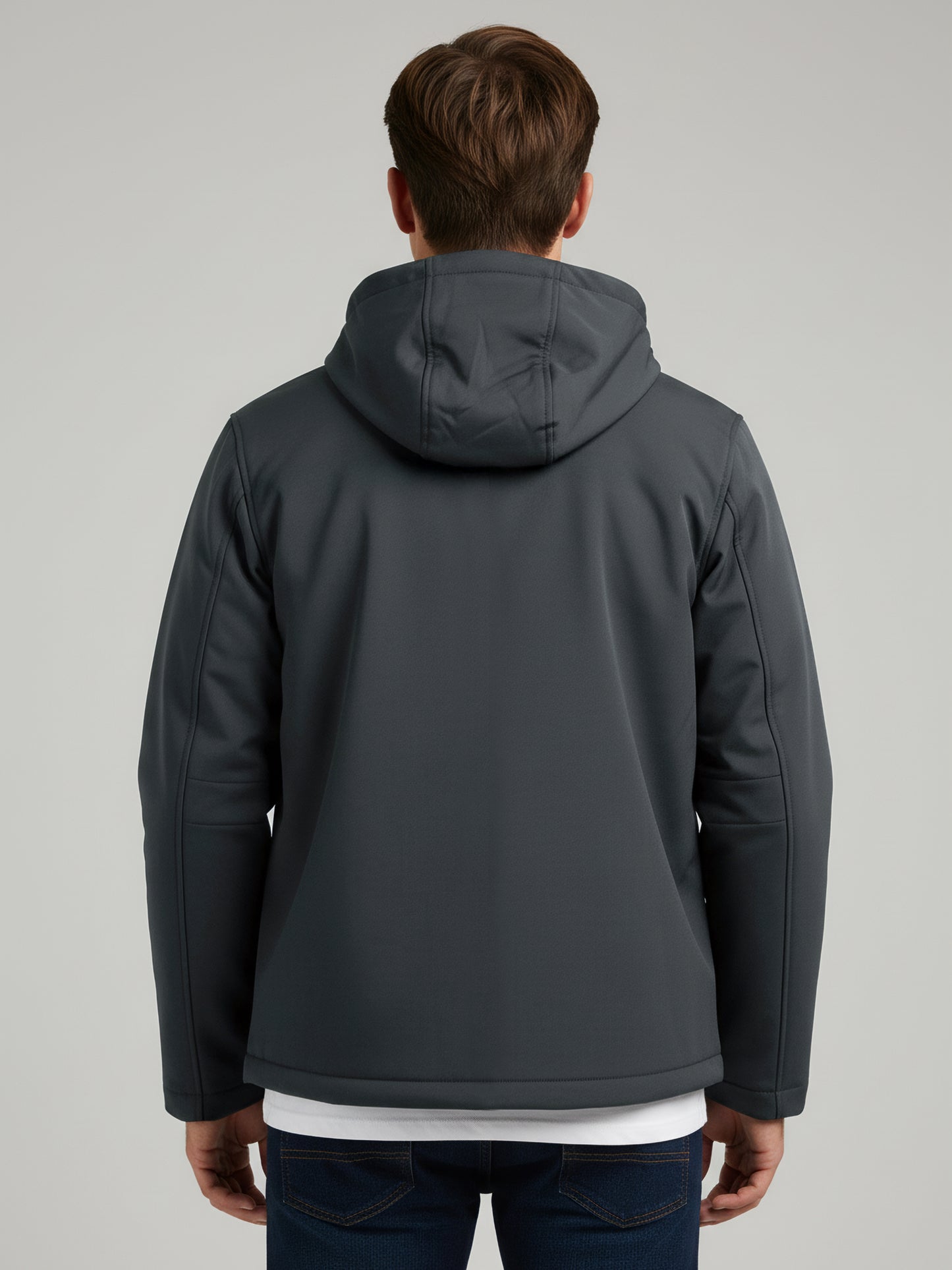 Celio Men Grey Solid Regular Fit Polyester Jackets