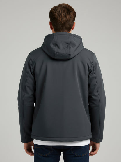 Celio Men Grey Solid Regular Fit Polyester Jackets