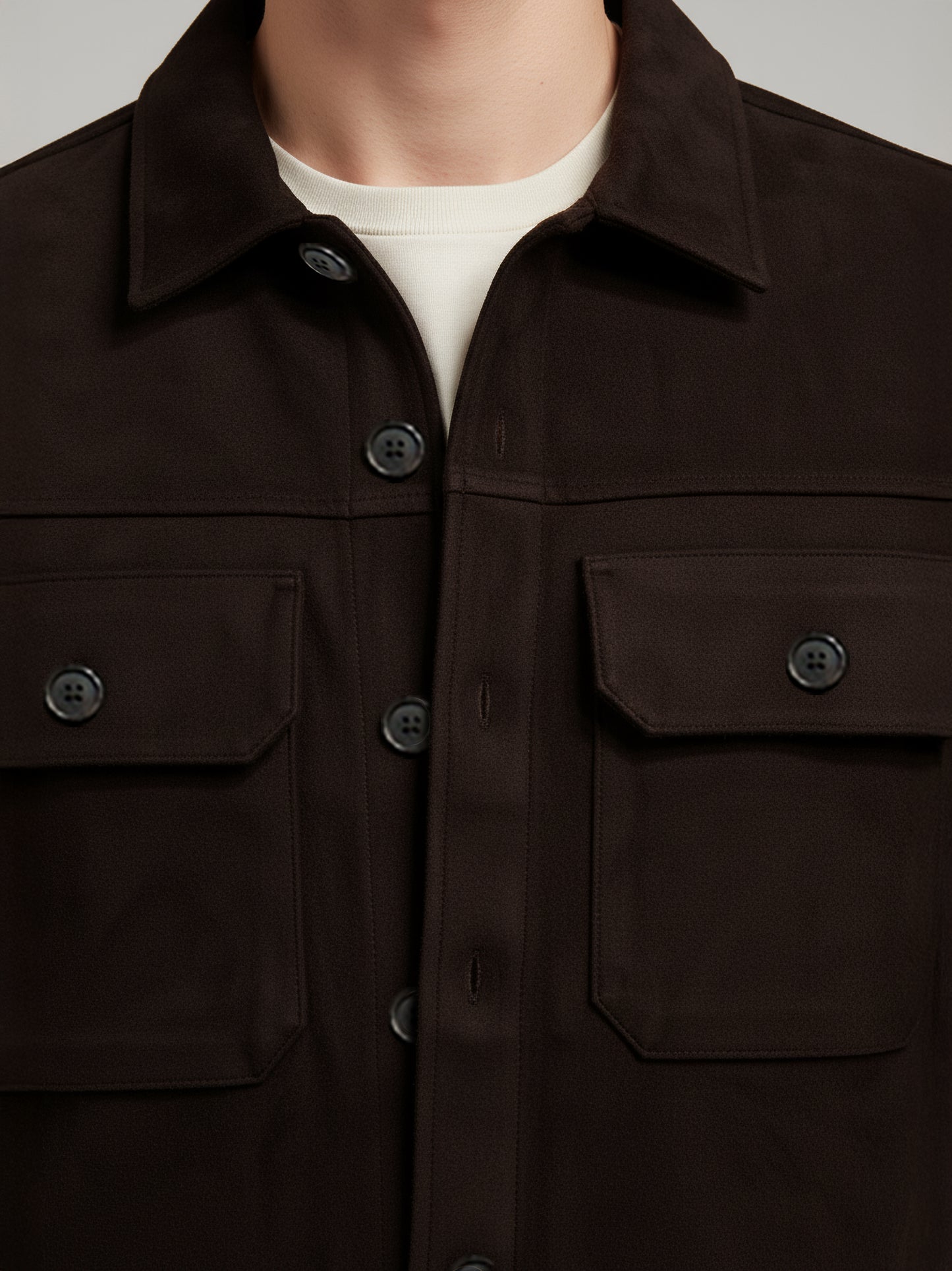 Celio* Men Brown Solid Regular Fit Polyester Jackets