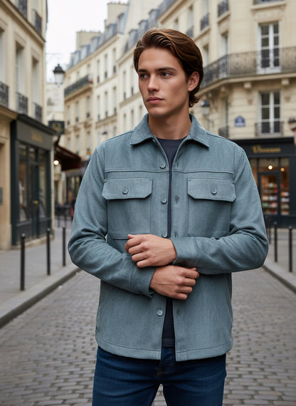 Celio* Men Green Solid Regular Fit Polyester Jackets