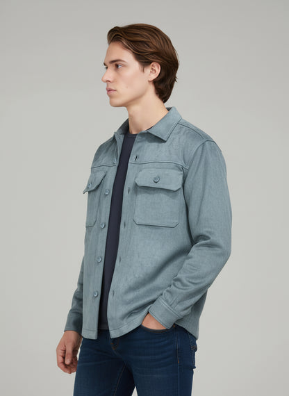 Celio* Men Green Solid Regular Fit Polyester Jackets