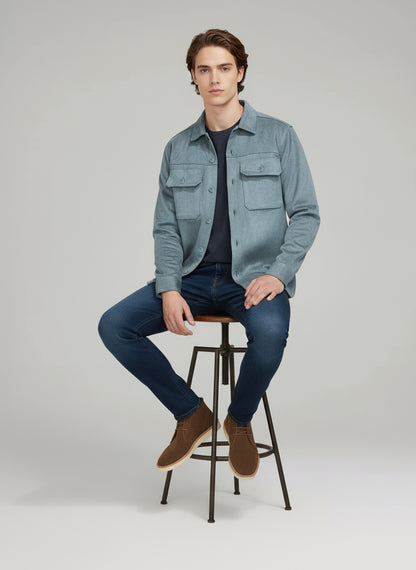 Celio* Men Green Solid Regular Fit Polyester Jackets