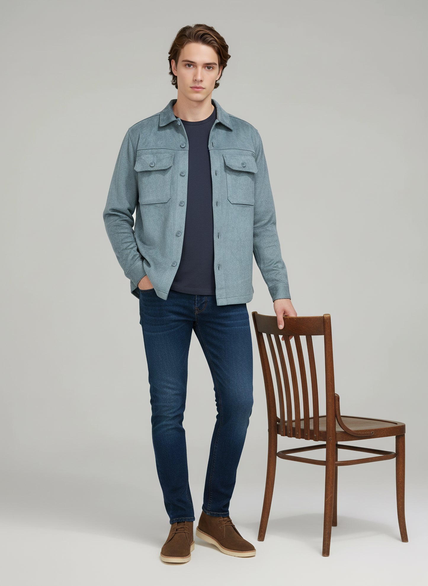 Celio* Men Green Solid Regular Fit Polyester Jackets