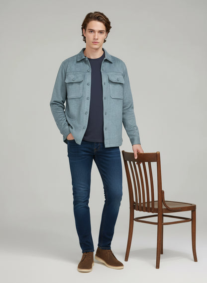 Celio* Men Green Solid Regular Fit Polyester Jackets