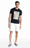 Celio* Polycotton Regular Fit White Shorts