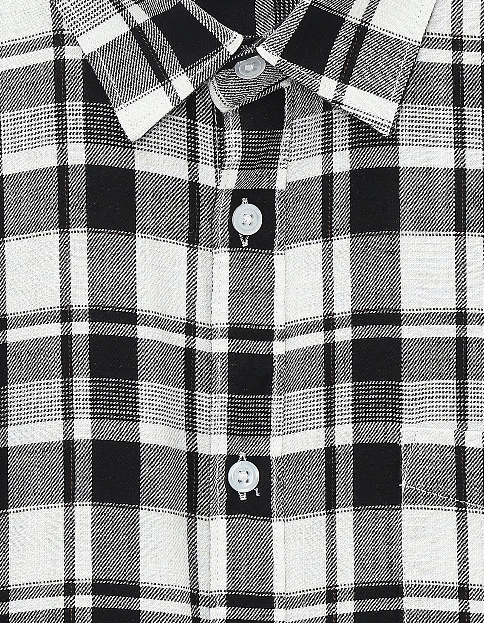 Celio Regular Fit Spread Collar 100% Cotton Shirt - Black