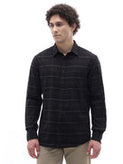 Celio Checks Regular Fit Cotton Black Shirts