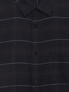 Celio Checks Regular Fit Cotton Black Shirts