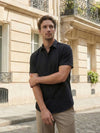 Celio Men Black Solid Regular Fit Cotton Shirts