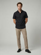 Celio Men Black Solid Regular Fit Cotton Shirts