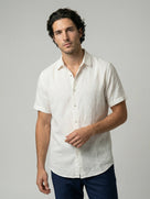 Celio Men White Solid Regular Fit Cotton Shirts