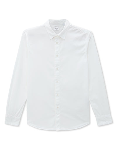 Celio Mens White Solid Regular Fit Cotton Shirts