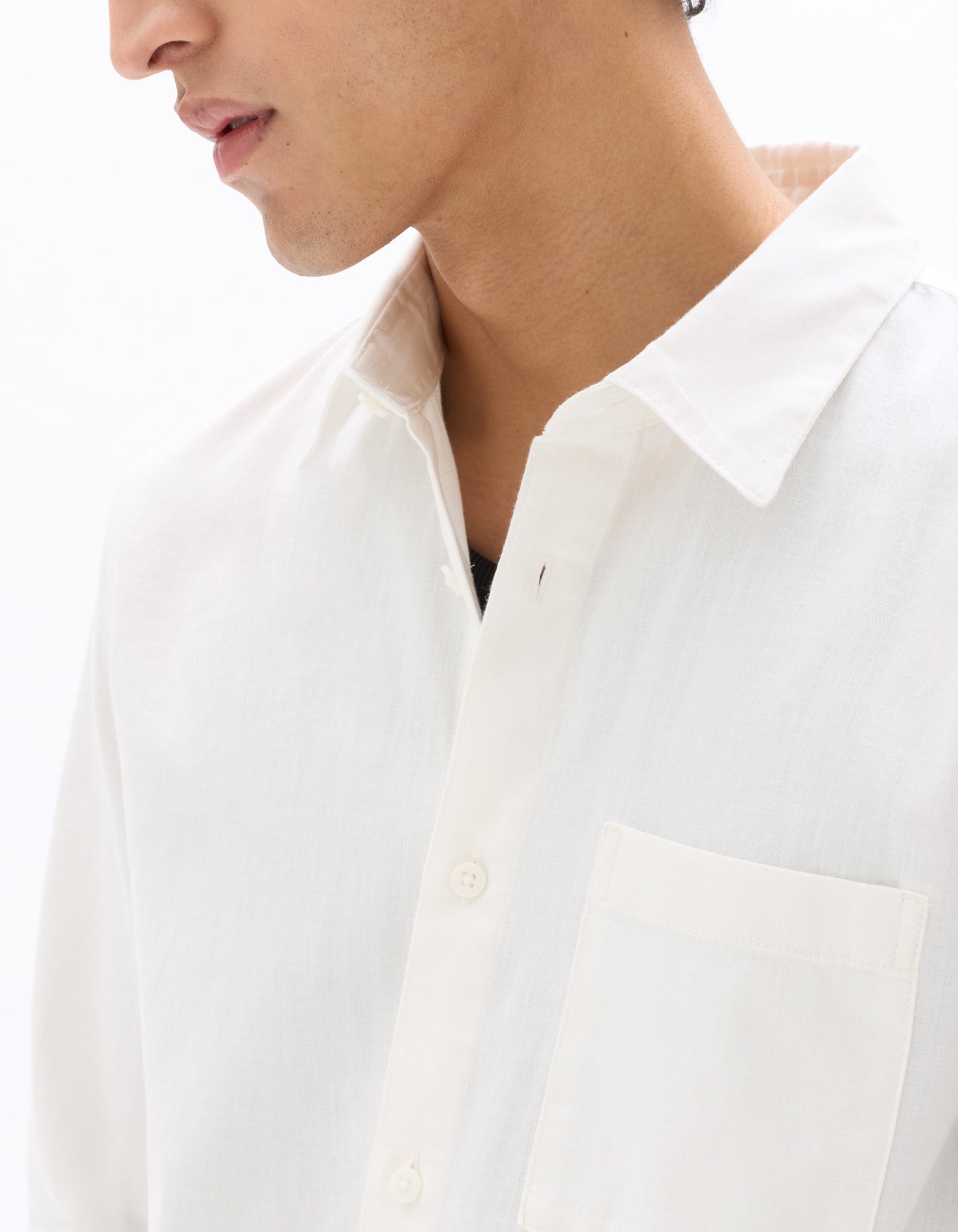 Celio Men White Solid Regular Fit Cotton Shirts