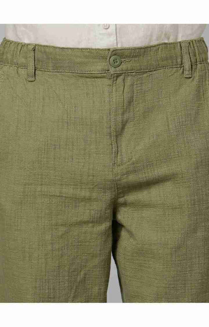 Olive Regular Fit Trousers