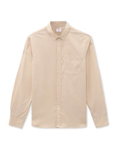 Celio Mens Beige Solid Regular Fit Cotton Shirts