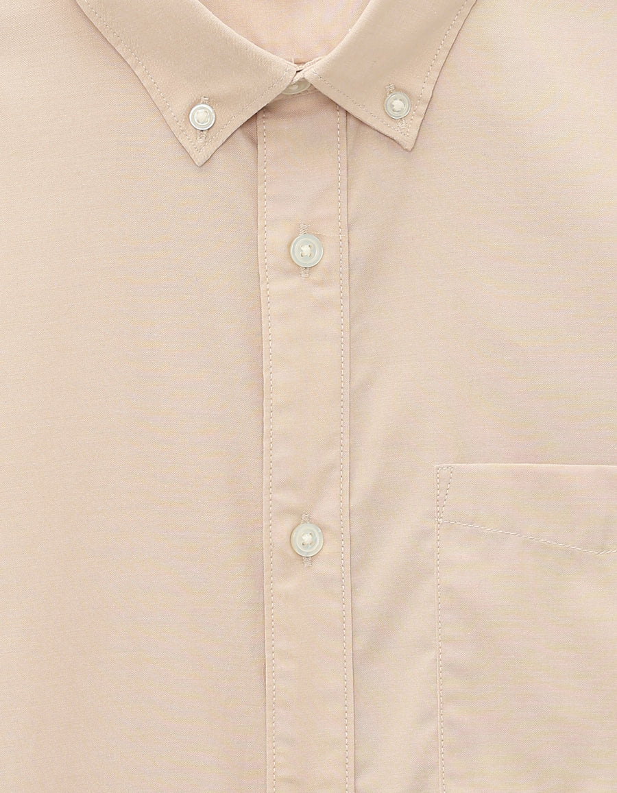 Celio Mens Beige Solid Regular Fit Cotton Shirts