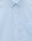 Celio Mens Blue Solid Regular Fit Cotton Shirts