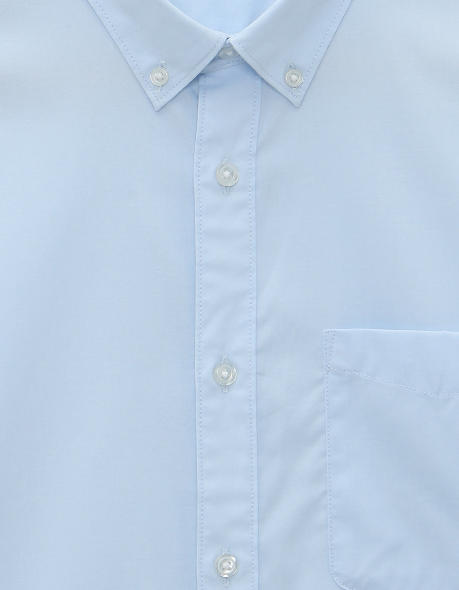 Celio Mens Blue Solid Regular Fit Cotton Shirts