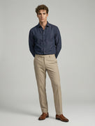 Celio* Men Blue Solid Regular Fit Polyester Shirts