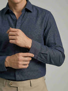 Celio* Men Blue Solid Regular Fit Polyester Shirts