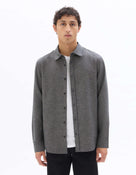 Celio Men Grey Solid Regular Fit Polyester Shirts