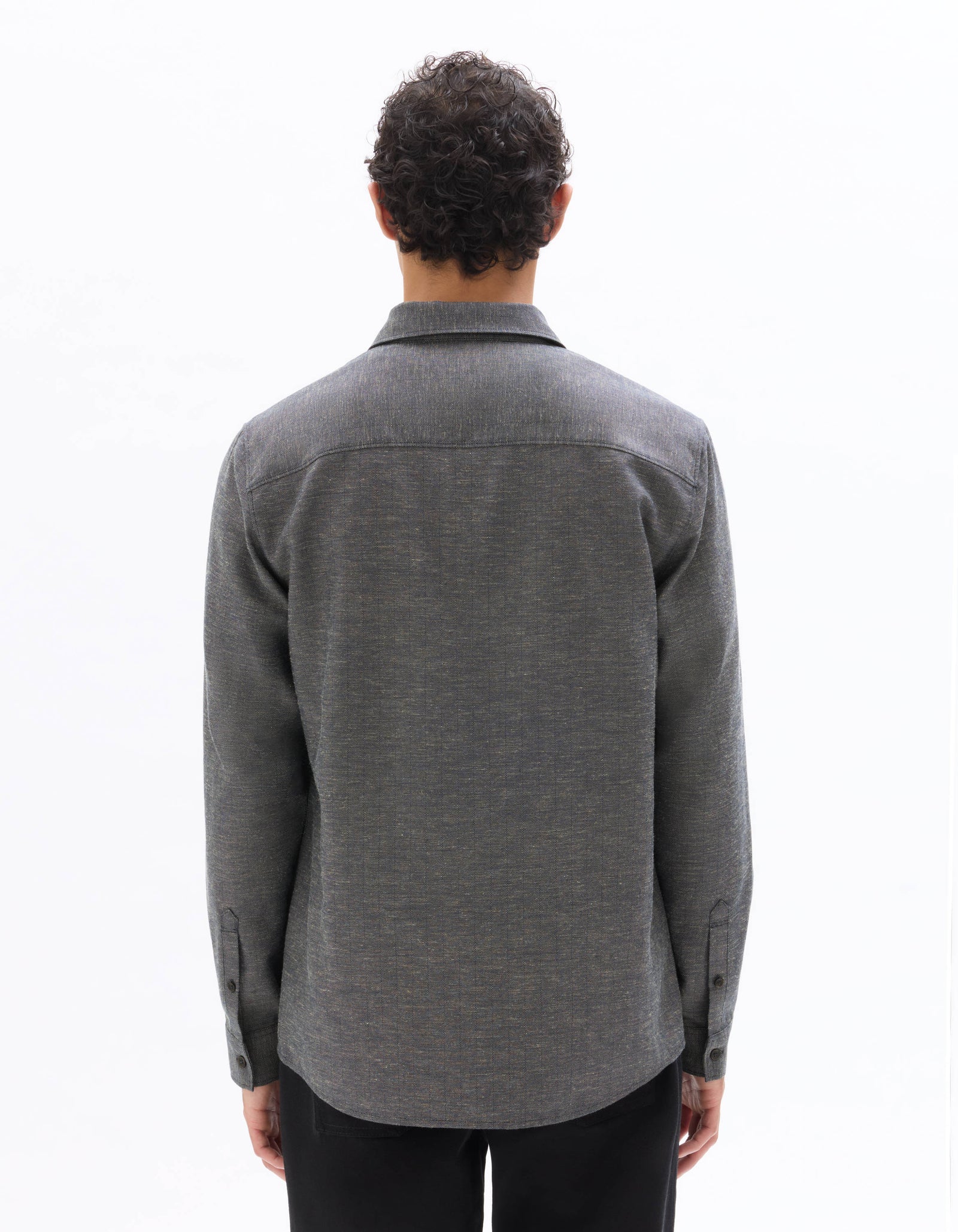 Celio Men Grey Solid Regular Fit Polyester Shirts