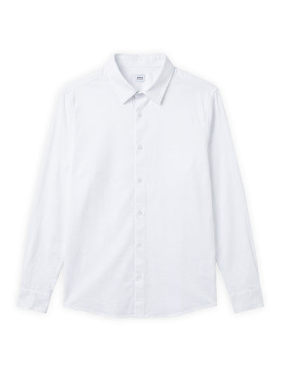 Celio Solid Regular Fit Cotton White Shirts