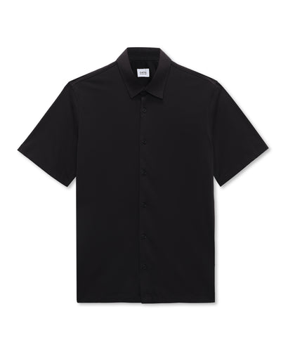 Celio Solid Regular Fit Cotton Black Shirts