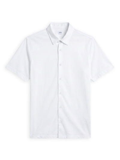 Celio Solid Regular Fit Cotton White Shirts