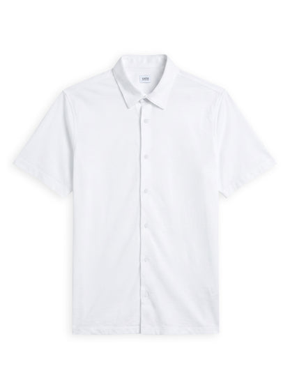 Celio Solid Regular Fit Cotton White Shirts