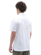 Celio Solid Regular Fit Cotton White Shirts