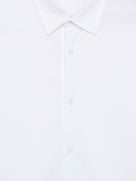 Celio Solid Regular Fit Cotton White Shirts